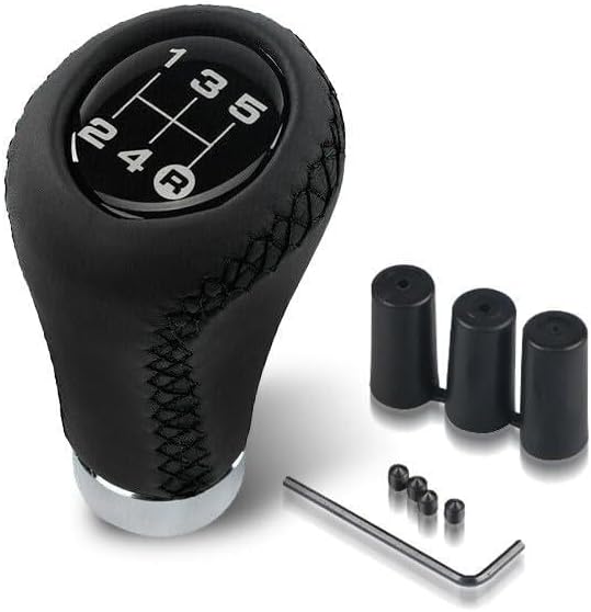ya 11 9.14 baidi5 Speed Universal Car for MAN ual Shift Knob Gear Stick Shifter Lever Aluminum Black