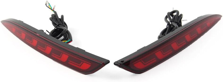 ya 2 8.15 Rear Brake Light Dynamic Turn Signal Lamp Reflector Fit for Tesla Model Y 20-22 Red