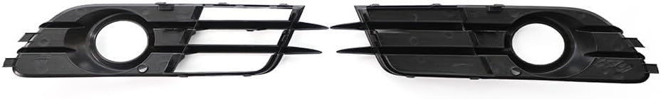 ya 9 10.24 Pair Front Bumper Fog Light Grille for Audi A6 C7 2012-2015 2014 2013