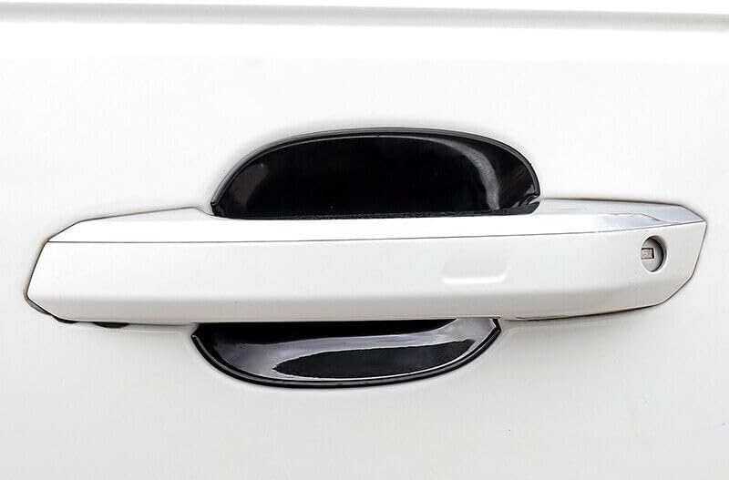 ya 2 8.15 Fits for Audi Q5 2018-2021 ABS Black External Door Bowl Cover Trim 4P