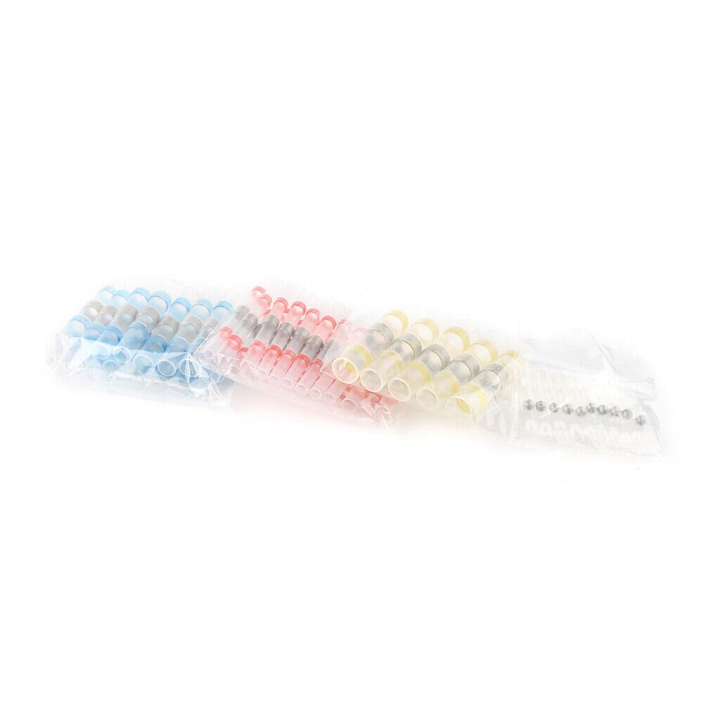 ya 16 10.20 baidi 50x Solder Sleeve Heat Shrink Butt Wire Splice Connectors Term l Waterproof