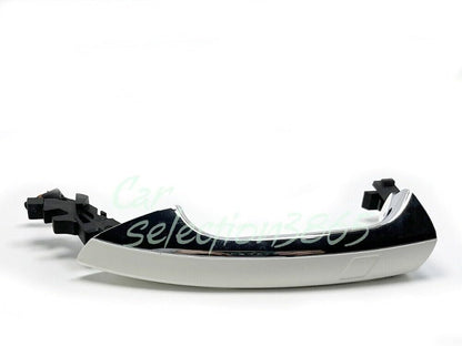 ya 2 8.15 White + Chrome Front Left Door Handle Keyless Suitable for Mercedes W204 W212 C/E Class 