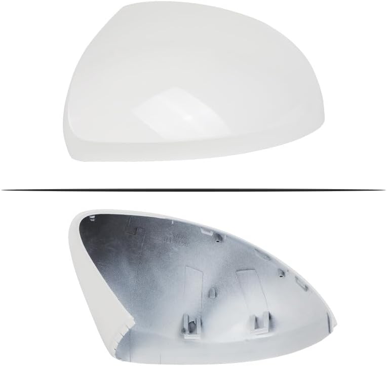 ya 11 9.14 baidiLeft Driver Side Door Wing Mirror Cover Cap White Fit for VW for Tiguan 2010-2016