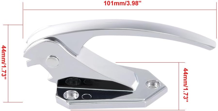ya 26 10.21 baidi 101mmx44mm Zinc Alloy Adjustable Latch Spring Loaded zer Door Grip Handle