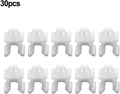 ya 13 9.15 baidi 30pcs For for Nissan Hood Support Prop Rod Clip 65722-01E00 Nylon Replacement