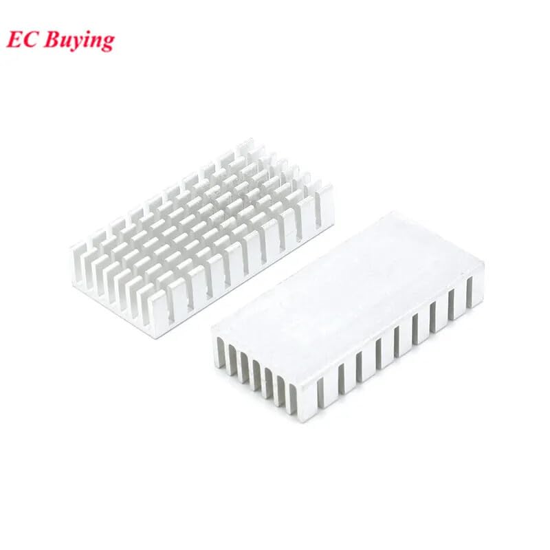 ya 16 10.20 baidi Aluminum heatsink, 50x25x10 mm, Suitable for Power ICS, transistors, and LEDs.