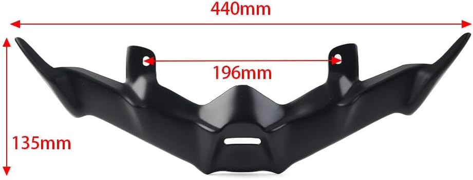 ya 23 10.7 baidi Front Fairing Aerodynamic Winglet Wing Cover Fit for Honda ADV160 2023 Gloss Black