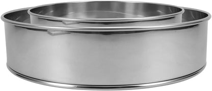 ya 14 9.20 baidi 2 Pcs Flour Straining Sieve Drum for Mashed Potato Round Shape Sifter Powder-1