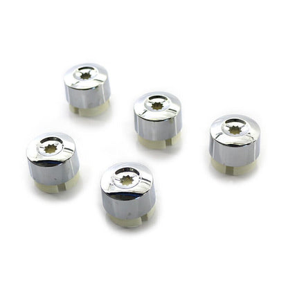 ya 5 8.10 5pcs Chrome Wheel Lug Bolt Caps Fits 2004-2017 for VW Touareg 7L6601173A