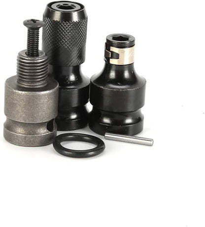 ya 14 9.20 baidi Drill Chuck Adaptor With Screw & 1/2 Square To 1/4 Hex Socket Adapter Set-1