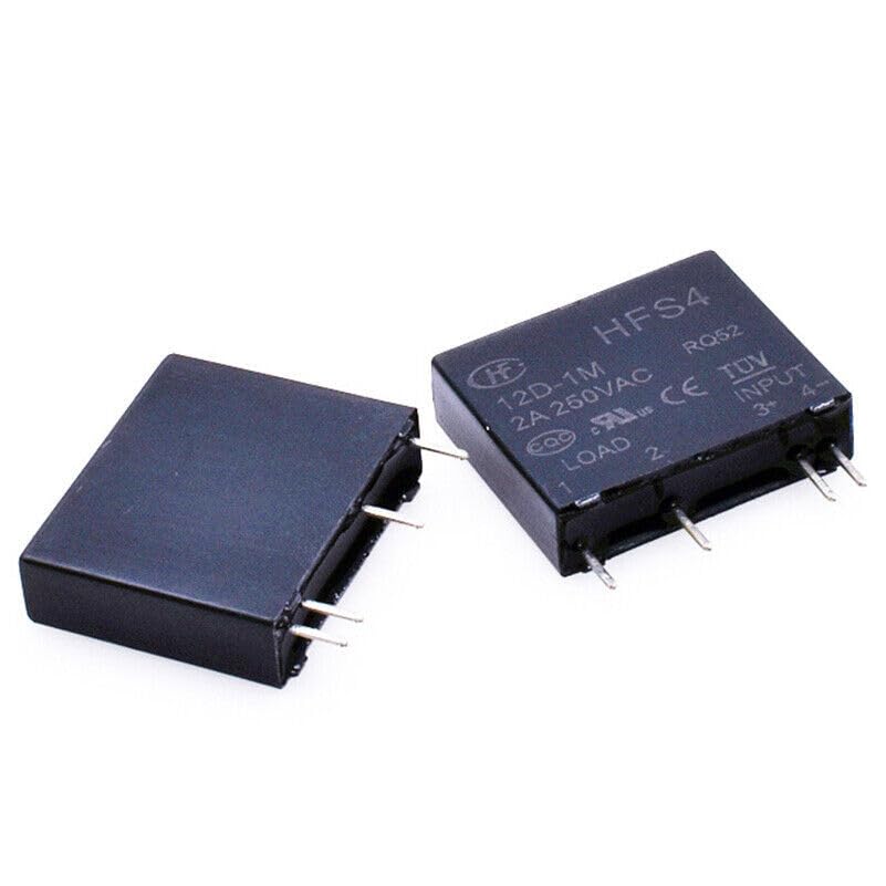 ya 16 10.20 baidi 2PCS HFS4-12D-1M Power Relay 4Pins 2A 250VAC #W7*-