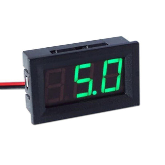 ya 16 10.20 baidi 5pcs 0.56'' for Mini Voltmeter Tester Digital Voltage Test Battery DC 0-100V 3 Wires