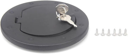 ya 5 8.10 Locking Gas Tank Fuel Filler Cover Cap With Key Fit for Jeep for Wrangler JK 2007-2017