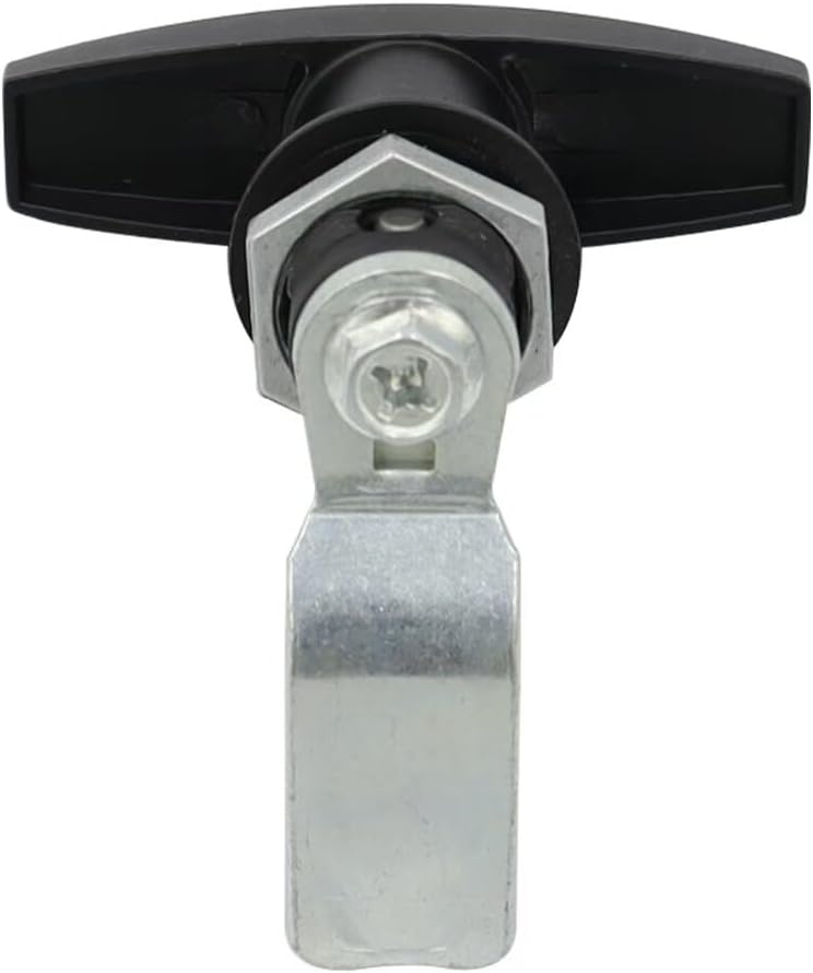 ya 10 9.16 baidi Black T-Handle Door Cover Latch w/ 2 Keys Lid Lock for Truck RV Shell Camper F