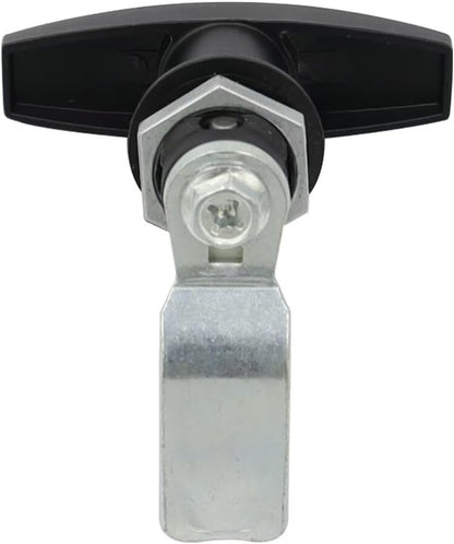 ya 10 9.16 baidi Black T-Handle Door Cover Latch w/ 2 Keys Lid Lock for Truck RV Shell Camper F