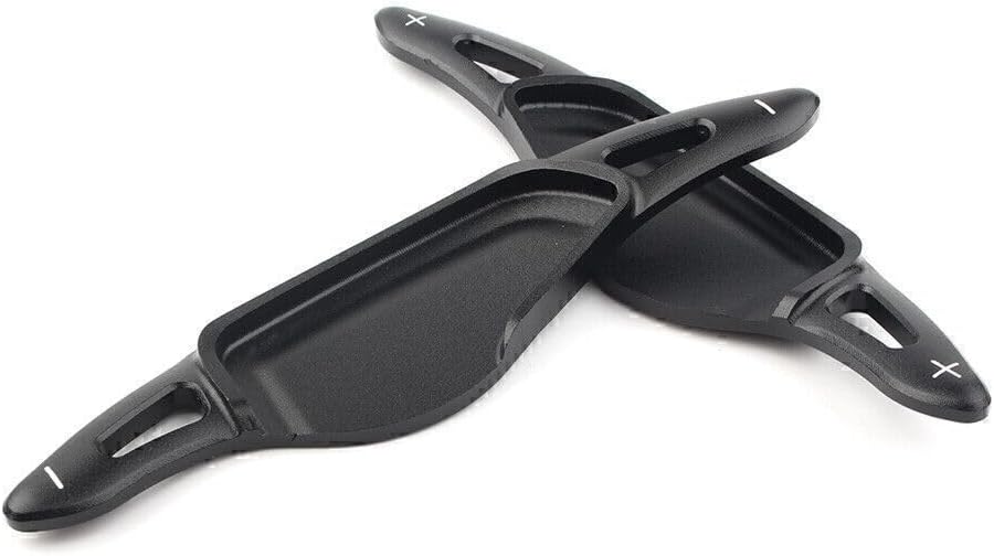 ya 10 9.16 zhengce 2x Aluminum Steering Wheel Paddle Shifter for BMW 5 7 Series X3 X4 X5 Black