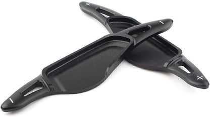 ya 10 9.16 zhengce 2x Aluminum Steering Wheel Paddle Shifter for BMW 5 7 Series X3 X4 X5 Black