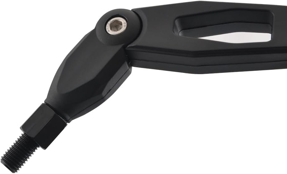 ya 13 9.15 baidi Pair Universal Matte Black 10mm Screw Motorcycle Motorbike Rearview Side Mirror