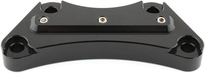 ya 13 9.15 baidi 1 25mm Handlebar Risers Top Clamp Fit for Harley Touring Models 1997-2019 Black