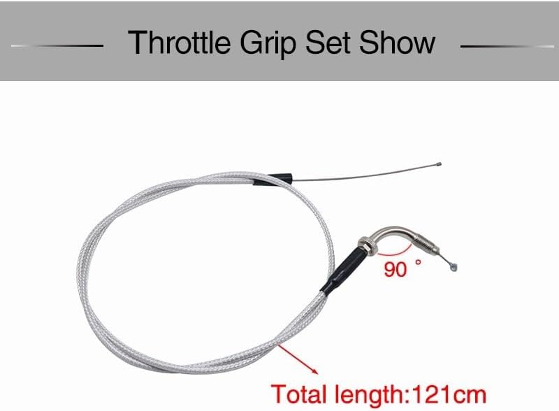 ya 11 9.14 baidiAluminum Twist Throttle Grip with Cable Set for Pit Bike 50cc 110cc 125cc