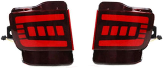 ya 4 8.10 Red LED Rear Bumper Fog Brake Lights Refit for Toyota for Land Cruiser LC200 16-2021
