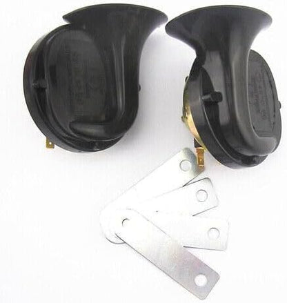 ya 4 8.8.2 48W 12V Loud Dual-tone Snail Universal Electric Horn 110 dB Car Truck Auto US