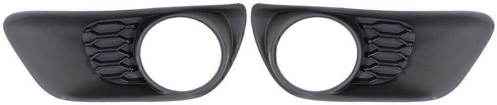 ya 10 9.16 zhengce Pair Front Bumpe Fog Light Lamp Bezels For 2011-2017 2016 for Dodge Caravan