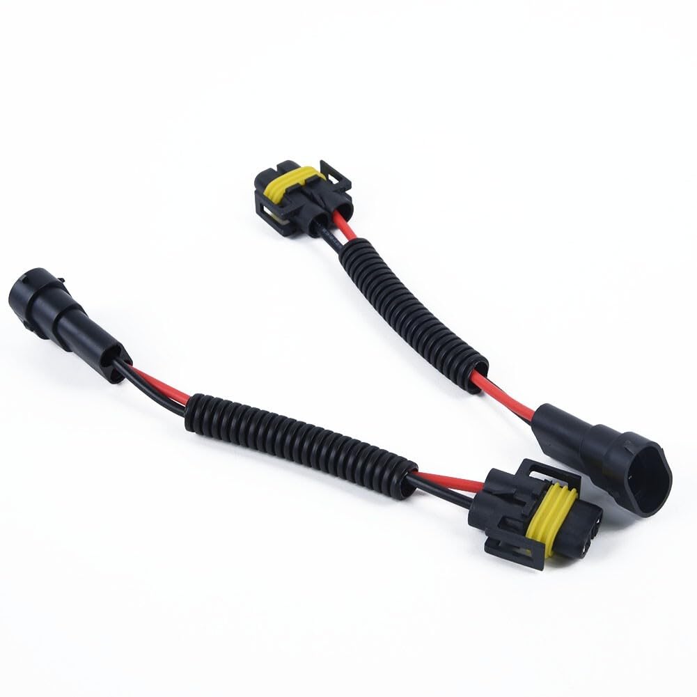 ya 13 9.15 baidi 2Pc H11 H8 H9 Extension Wiring Harness Sockets Wire for Headlight Fog Light Lamp