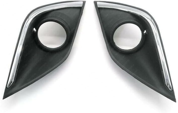 ya 2 8.15 A pair of chrome plated protective covers for front bumper fog lights suitable for Mitsubishi Outlander 2016-2019