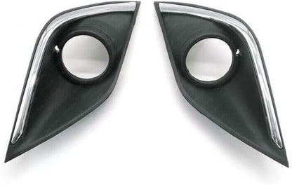 ya 2 8.15 A pair of chrome plated protective covers for front bumper fog lights suitable for Mitsubishi Outlander 2016-2019