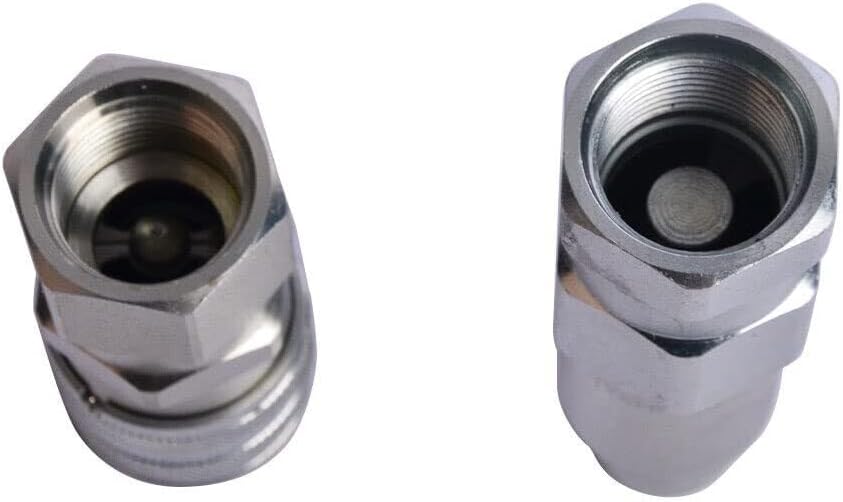 ya 5 8.24 baidi 7246777 7246790 Male & Female Flat Face Coupler Kit Compatible With Bobcat