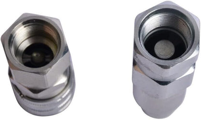 ya 5 8.24 baidi 7246777 7246790 Male & Female Flat Face Coupler Kit Compatible With Bobcat