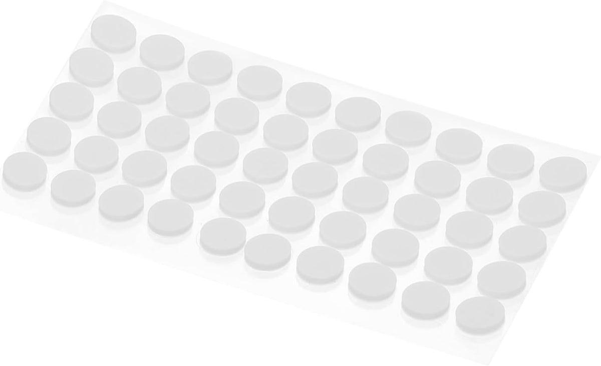 ya 26 10.21 baidi 0.39 Diameter Cabinet Door Bumpers, 50 Pcs Door Stoppers, White