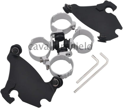 ya 23 10.7 baidi Fork Bracket Gauntlet Fairing Trigger Lock Mount Kit for Harley Dyna FXD FXDL
