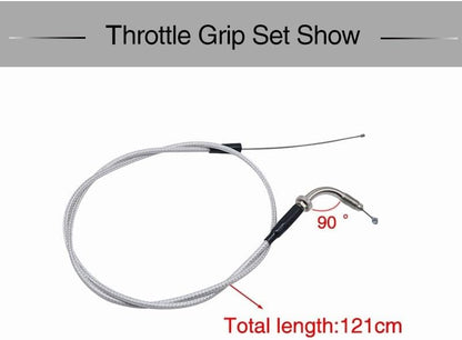 ya 11 9.14 baidiATV Bicycle Twist Throttle Accelerator Handlebar Grip Cable 7/8 50 110 150 250cc-