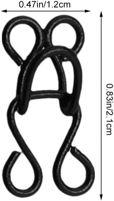 ya 26 10.21 baidi 100 Pcs Lar Covered Sewing Hooks and Eye Coat Fasteners Clothes