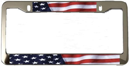 ya 9 10.24 Car Side Fender Rear Badge Sticker American Flag Chrome Black for Chevy 2X