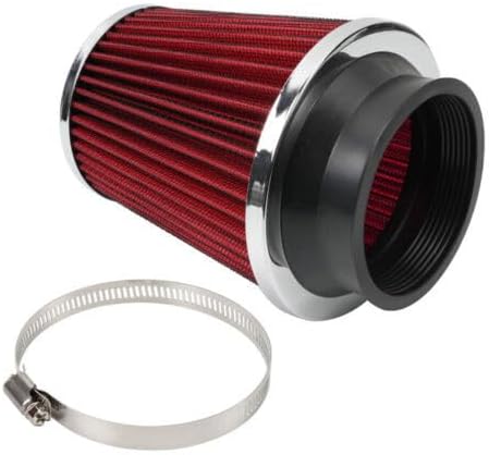 ya 13 9.15 baidi 3 76mm High Flow Inlet Dry Air Filter Cold Air Intake Cone Replacement Red