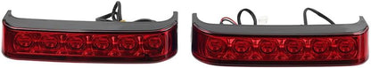 ya 10 9.16 zhengce Black Saddlebag Run Brake Tail Light FIT For Harley Touring Street Glide FL