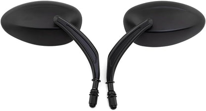 ya 2 8.15 Black Oval Rearview Side Mirror for Harley Sportster 1200 883 Dyna Street Bob