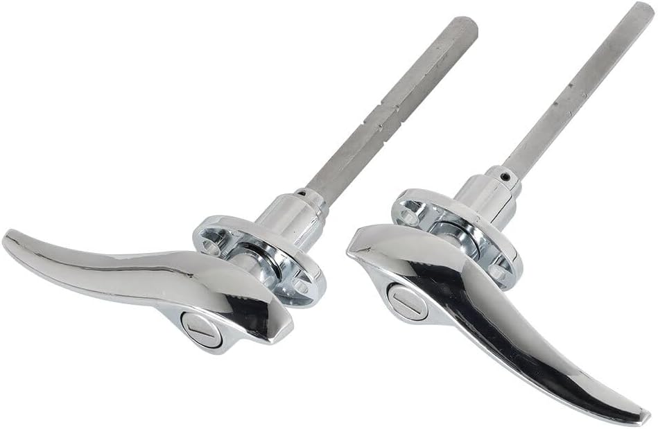 ya 10 9.16 baidi Silver 3 Window Coupe Exterior Door Handle Lock kit with Key for 1932 for Ford -