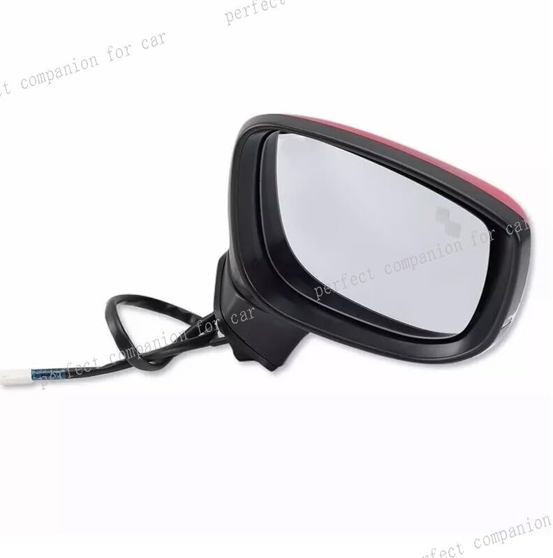 ya 11 9.14 baidiRight blind spot side door mirror heating with light for Mazda CX-5 2017-2019 Red -