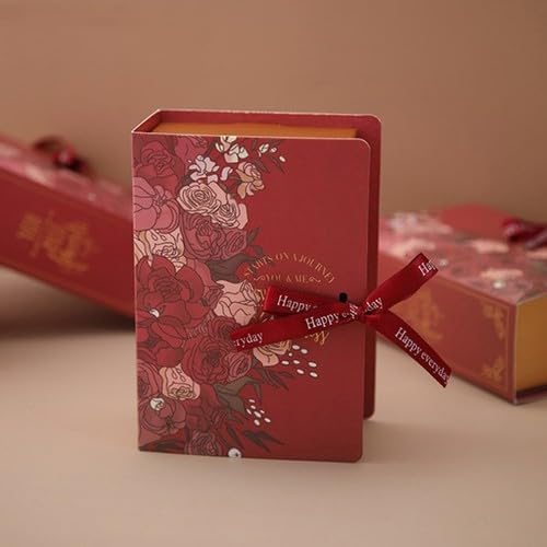 ya 14 9.20 baidi Book Shape Gift Box Ith Ribbon Paperboard Candy Chocolate Present Packaging -wq-1