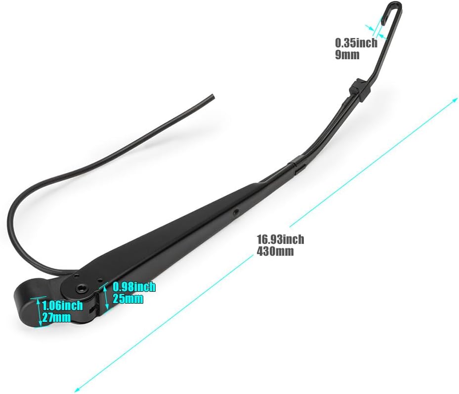 ya 4 8.10 R236002 Windshield Wiper Arm Front for Peterbilt 379 Trucks 12.5 14.6L 1990-2007
