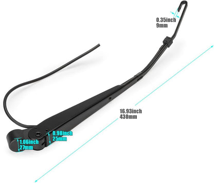 ya 4 8.10 R236002 Windshield Wiper Arm Front for Peterbilt 379 Trucks 12.5 14.6L 1990-2007