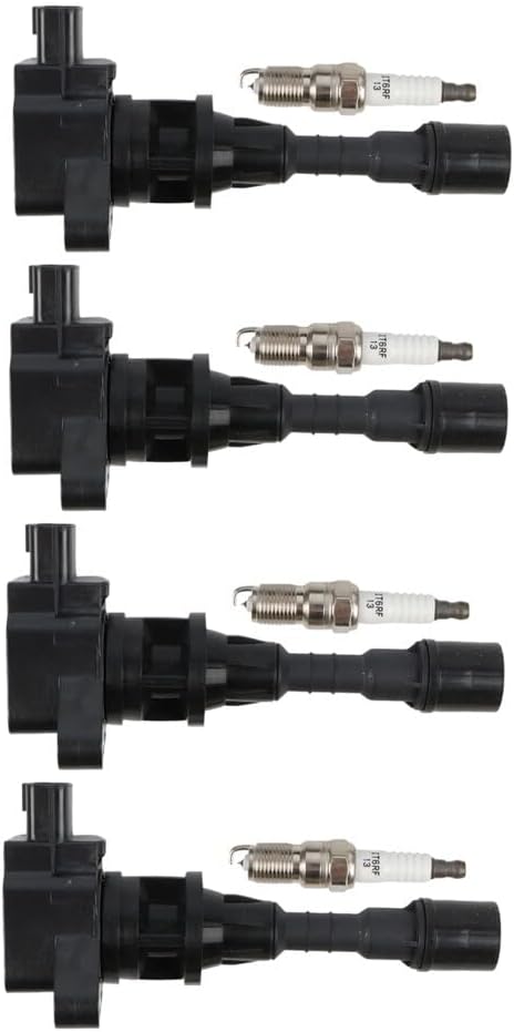 ya 9 10.24 4x Ignition Coil & 4x Iridium Spark Plug Fit for 2006-2008 for Mazda 5 UF541