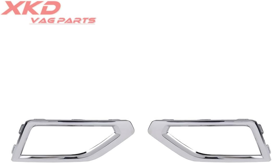 ya 2 8.15 2x Chrome Front Fog Light Frame Outer Grille for VW Atlas 2018 2019