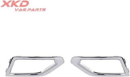 ya 2 8.15 2x Chrome Front Fog Light Frame Outer Grille for VW Atlas 2018 2019
