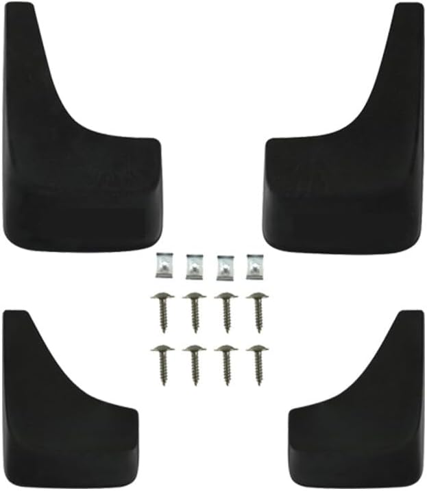 ya 4 8.10 4-piece Set Suitable for 2014-2018 for Chevrolet Solod Front and Rear Molded Splash Guard Black