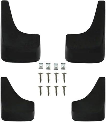 ya 4 8.10 4-piece Set Suitable for 2014-2018 for Chevrolet Solod Front and Rear Molded Splash Guard Black